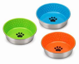 Imac Stainless Steel Pet Bowl With Ceramic Finish
